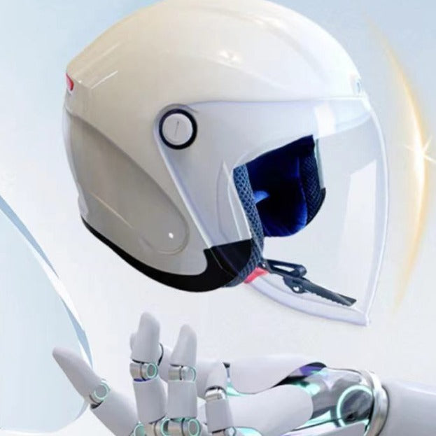 Casco de motocicleta con Bluetooth y voz inteligente con IA