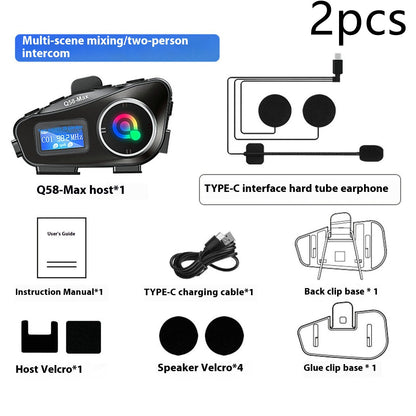 Helmet Bluetooth-Compatible Intercom Headset