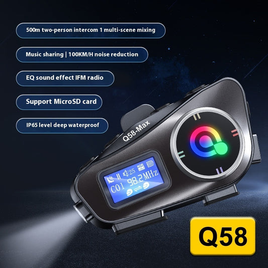 Helmet Bluetooth-Compatible Intercom Headset